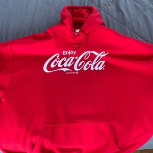 XL Coca-Cola Red hoodie sweatshirt